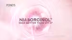 Pond's ad: Niasorcinol, 100x better than Vitamin C